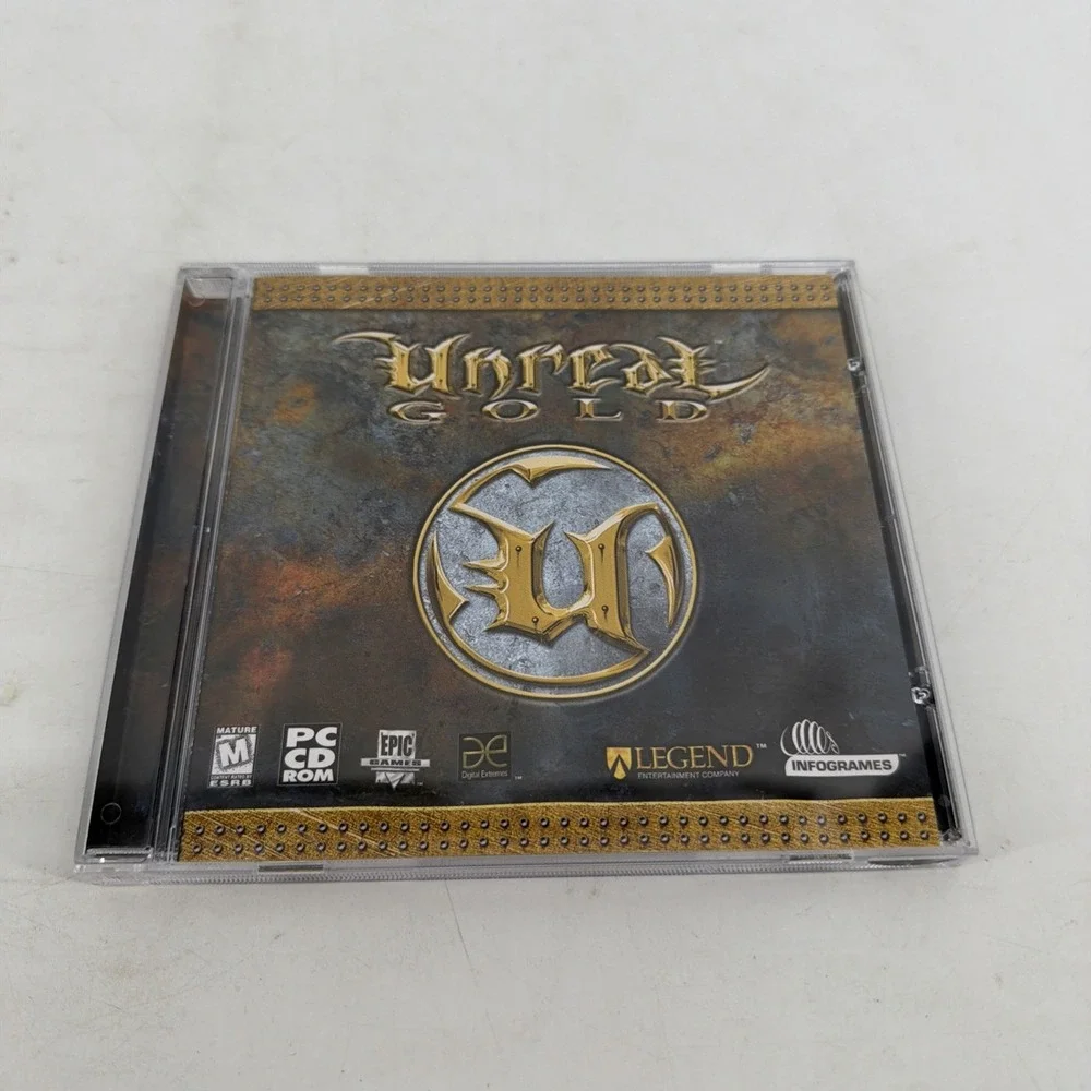 RARE Unreal Gold Big Box PC CD-ROM 1998 Epic Games